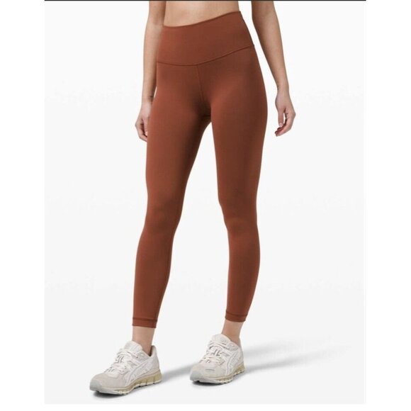 lululemon athletica Pants - LULULEMON Wunder Train High-Rise Tight 25" Plus Size Dark Terracotta 20 NWT